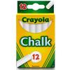 Crayola White Chalk 12 Pieces 510320 Genuine Product