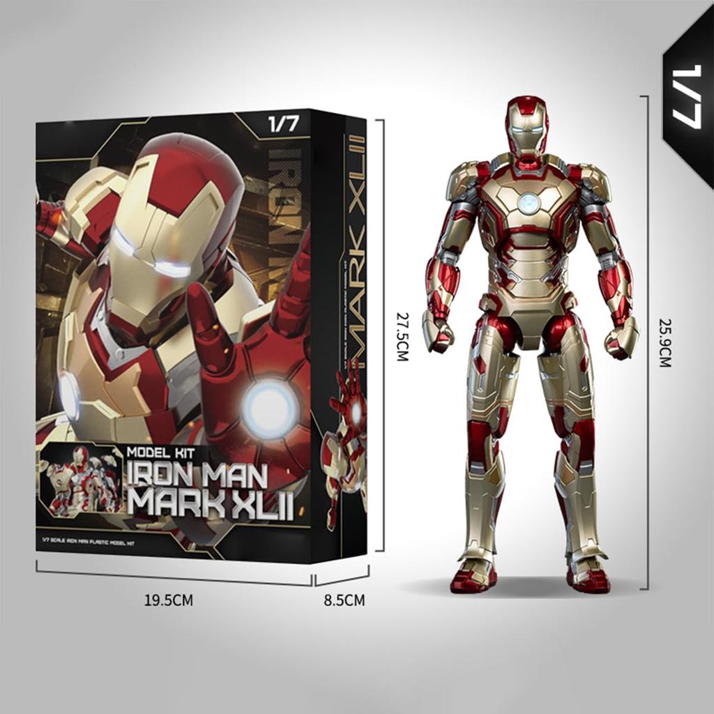 HiPlay Infinity Saga Iron Man MK42 Высота 260 мм Пластиковая модель Сборочный комплект приблизительно. 1/7 Цветовая кодировка