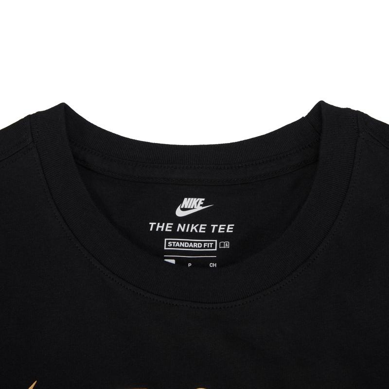 Nike Sports Life Collection T Shirts Men's Black Crew Neck Moderate Straight Fit DM3548-010