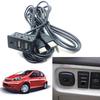 Car Boat DIY Flush Mount Dual AUX USB Auto Extension Power Cable