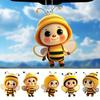 Acrylic Bee Hanging Decoration Single Side Printed Little Bee Ornament Car Rearview Mirror Keychain Pendant Home Decoration Birthday Gift