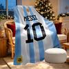 Lionel Messi Print Blanket - Soft & Comfortable, for Bedroom, Travel, Sofa, Home Decoration - Birthday Christmas Gift for Friend
