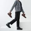 JiSyu Women S Natural Leather Fleece Lined baSic Ankle bootS