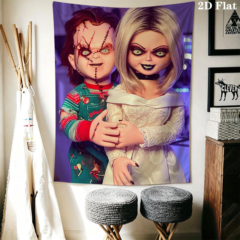 Chucky & Chica theme Pattern Home Decor Tapestry, Wall Hanging, Decorative RV Wall Cloth.XGT0914044