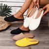 Niche Soft-soled, Soft-top, Perforated and Breathable Half-slipper Shoes with Thick Soles