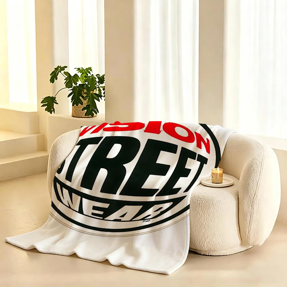 Модный плед Vision Street Wear, 240 г/м², фланелевое одеяло, подходит для диванов, кроватей, офисов, изысканный подарочный плед