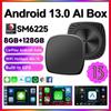 8GB 128GB New Android 13 Smart CarPlay Ai Box Wired To Wireless CarPlay Wireless Android Auto For Netflix For YouTube GPS 5GWiFi