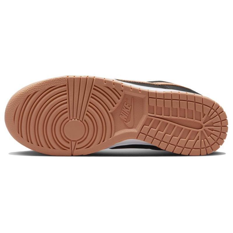 Nike Dunk Low Black Amber Brown Skate Shoes Sneakers DV0831-004