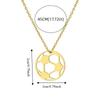 Stainless Steel Football Lover Choker Simple Sports Ball Jewelry  Casual Wear