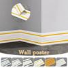 9M 3D Foam Wall Edge Strip Stickers Self-adhesive Corner Waist Line Background Wall Sticker Waterproof Decor Trim Line Skirting