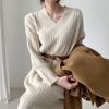 LYRIA Women's Loose and Lazy Style Knitted Dress for Autumn and Winter, Suitable for Wearing Under A Coat or As A Base Layer Sweater Dress.