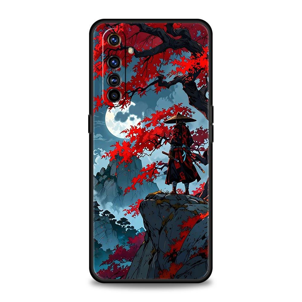 Японский Бусидо Самурай Чехол для телефона Для Realme 12 11 10 9 8 5G 7 6 GT5 GT3 GT2 Pro Plus C21 C11 C25 C35 GT Neo 2 3 3T 5 Чехол