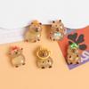 10Pcs/Set Capybara Resin Accessories Children'S Diy Accessories Home Decoration Small Ornaments