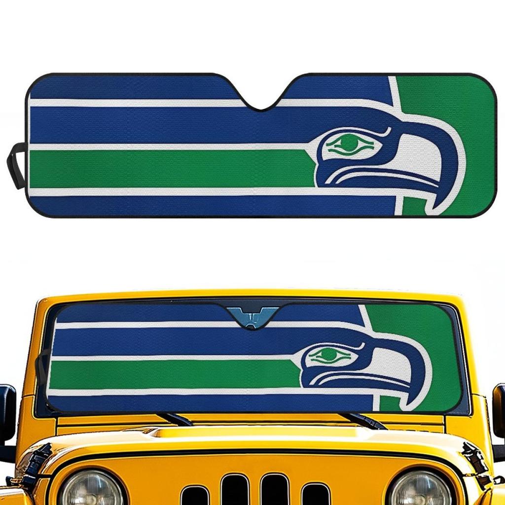 Автомобильный солнцезащитный козырек Seattle Seahawks Чемпионы Супербоула 2026 с логотипом команды