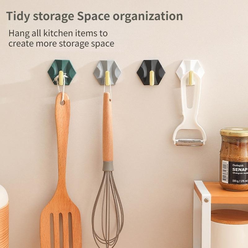 4 шт./компл. крючки для ключей самоклеящиеся настенные крючки для дома и кухни маленькие настенные крючки без пробивания сумки для ключей вешалка-держатель