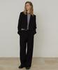 CITYBREEZE Single One-Button Tailored Crop Jacket_Black
