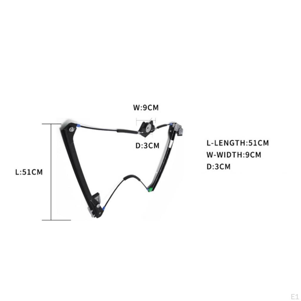 Power Window Regulator Assembly | Strong Steel Cables, DirectFit Replacement Part, Left and Right