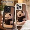 Phone Case: 2D flat, suitable for iPhone 18, 17, 16, 15, 14, 13, 12Pro protective case, angry panda, perfect Christmas and Halloween holiday gift