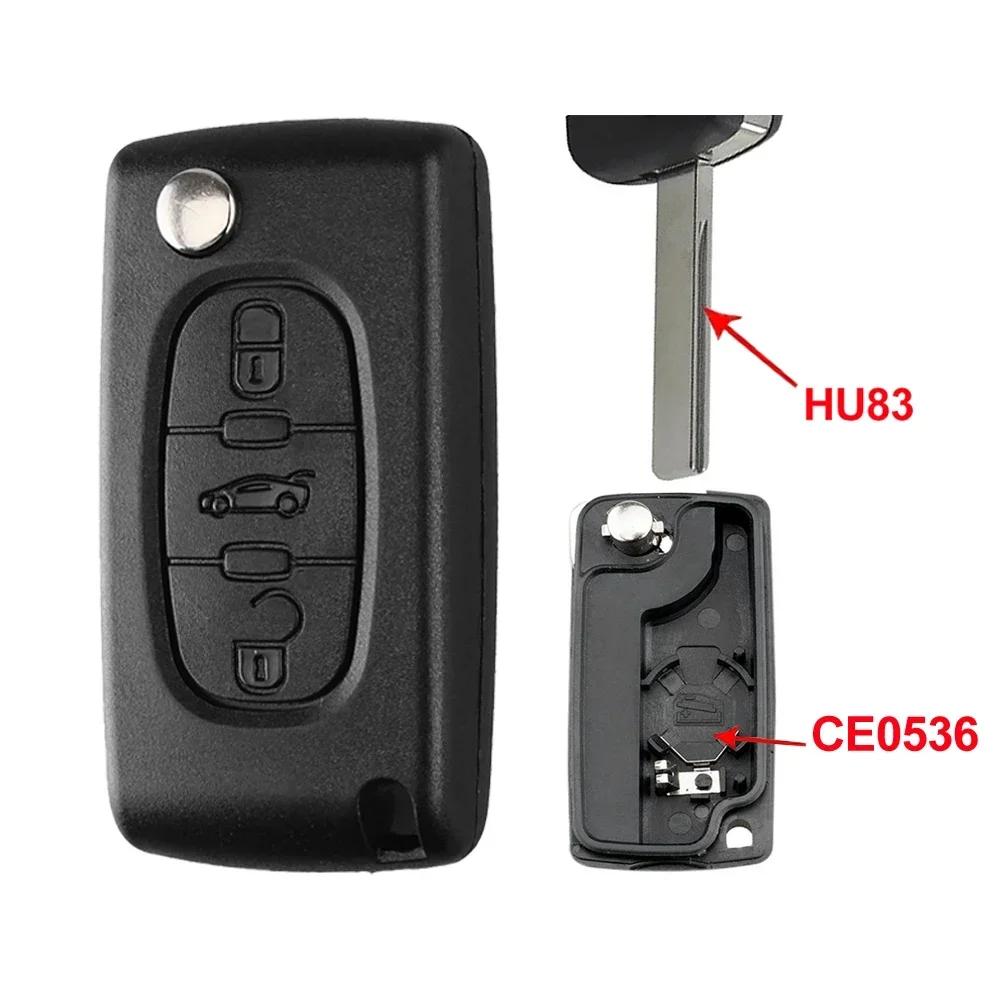 Superkey 10 шт. Замена для Peugeot Partner 207 307 308 407 807 Для Citroen C2 C3 C5 Berlingo Выкидной корпус для автомобильного ключа с пультом