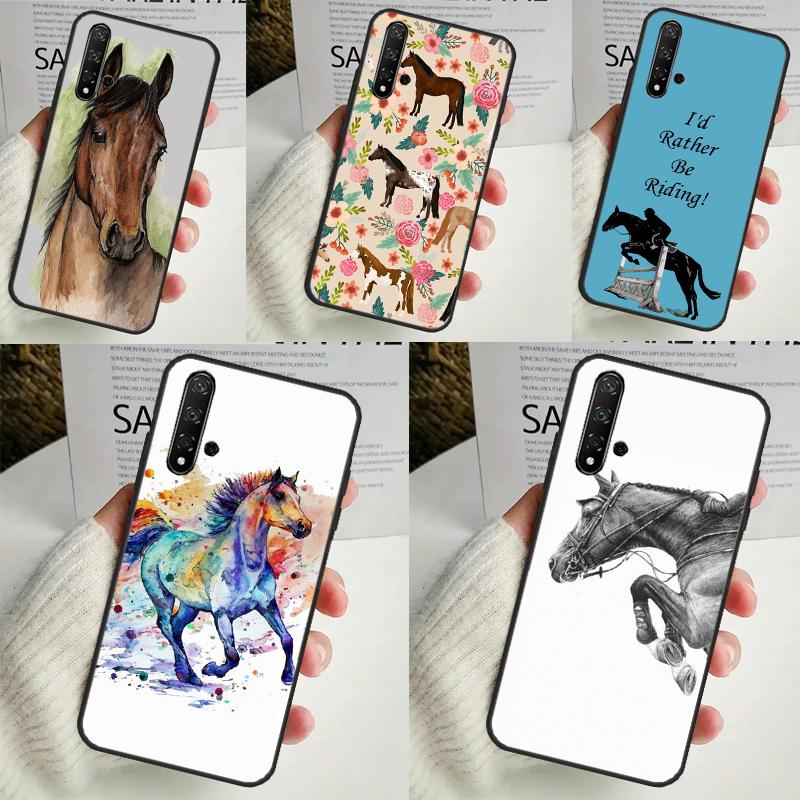 Чехол с рисунком лошади и пони для Huawei Nova 11i 3i 7i 5T 11 9 10 SE Y60 Y61 Y70 Y90 Y91 P20 P40 Lite P30 Pro