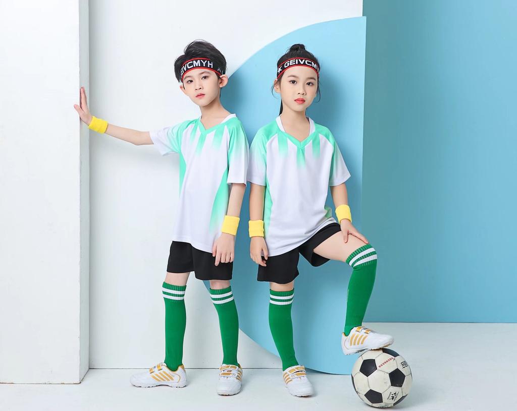Children'S Football Jersey Set Training Jersey Adult Short-Sleeved Football Jersey Baby Jersey Student Game Jersey Printing