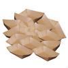 100 шт. крафт-бумага пищевые лотки лодочки одноразовые сервировочные подносы контейнер для закусок тако