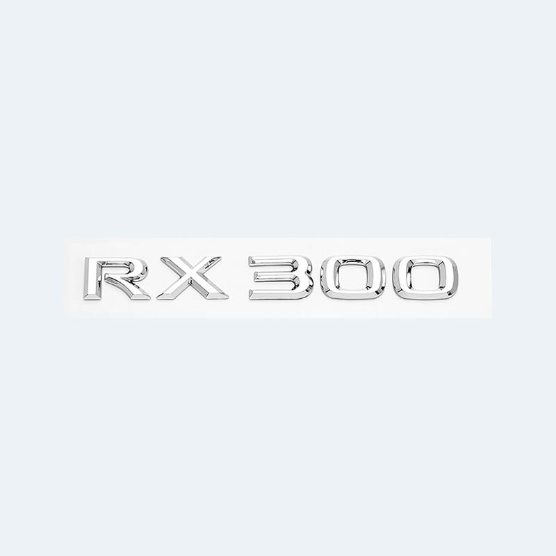 ABS Letters Numbers RX200t RX300 RX350 RX450h RX450hL Chrome Silver Car Sticker Rear Trunk Badge Emblem for Lexus Series AEQ1