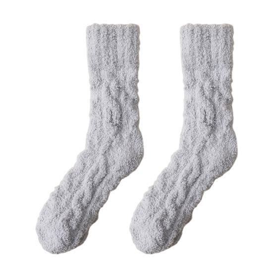Women's Fuzzy Coral Fleece Slipper Socks Thick Cozy Soft Warm Home Floor Socks Winter Thermal Sleep Socks