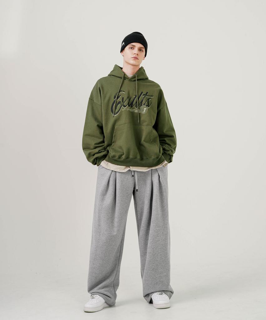 Худи из плотного хлопка Khaki Kmhd6750