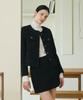 Bye Bye Seop Tweed Wool Mini Skirt Black [T43]