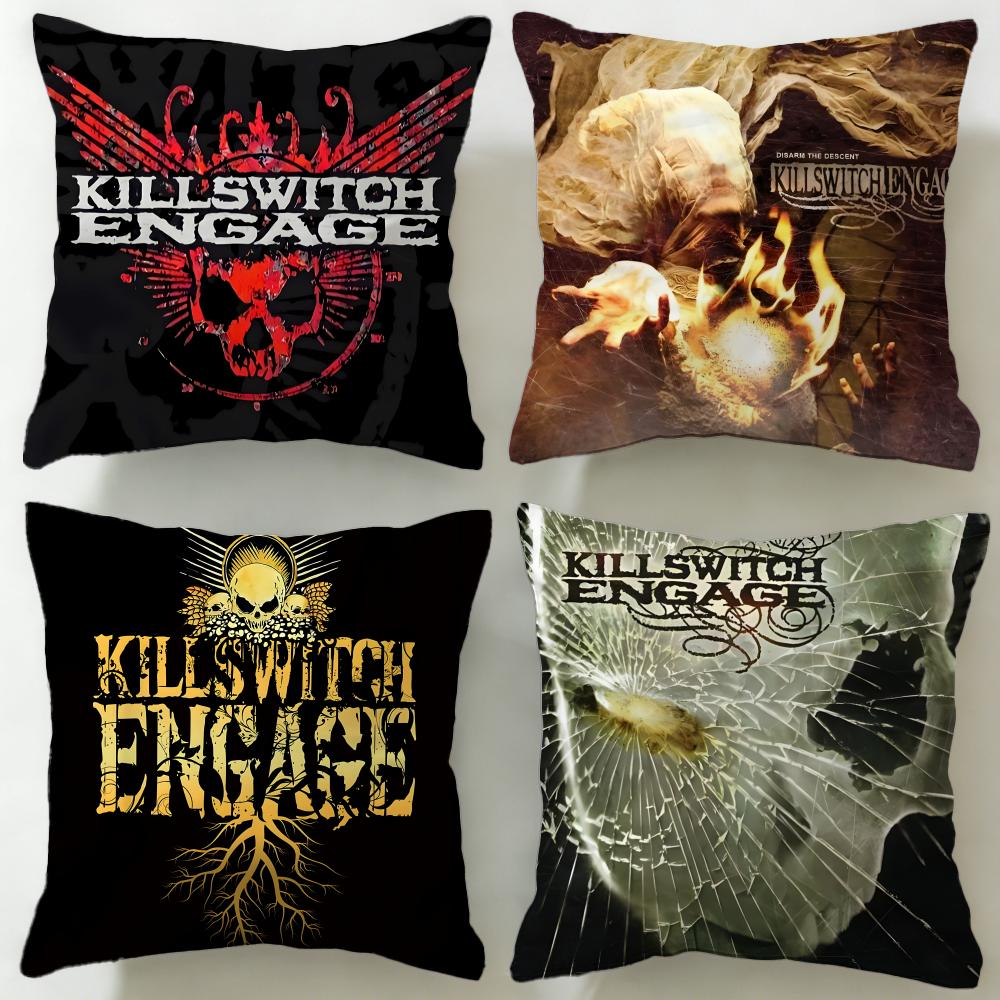 Классическая группа Killswitch Engage Наволочка Мягкая Легко стираемая Подушка Универсальная для Дивана Кровати Путешествий и Офиса