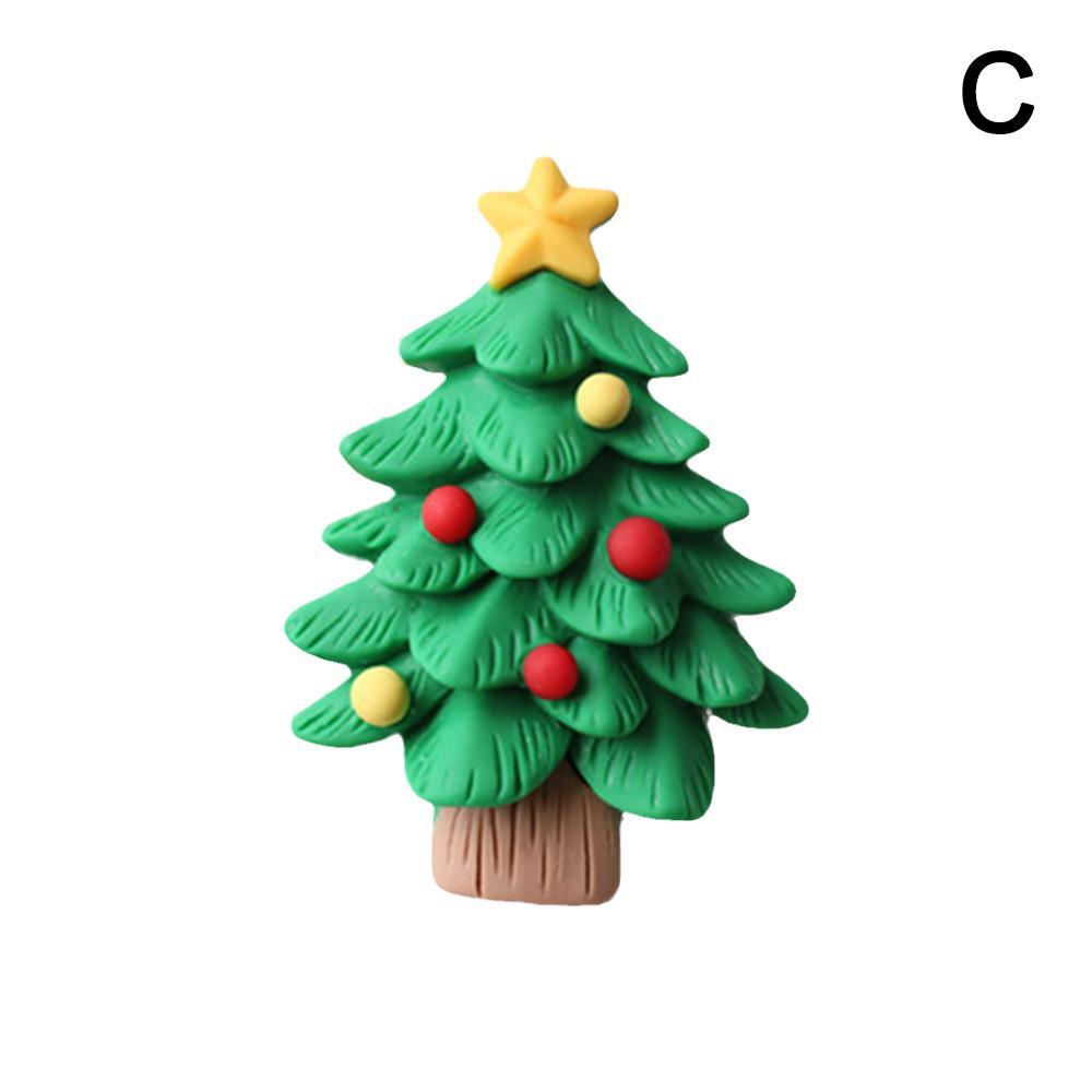 Ароматические клипсы для автомобильного воздуховода 3D Рождественский Санта-Клаус, колокольчик лося, смоляной зажим для ароматерапии, аксессуары для украшения салона автомобиля