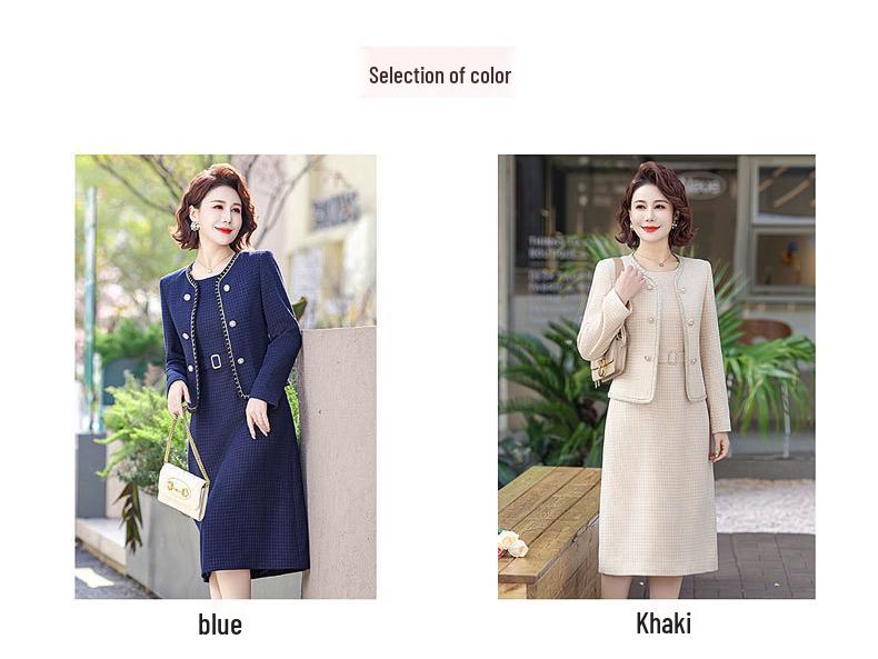 Весенний костюм-двойка 2024 года для женщин среднего возраста (40-60)