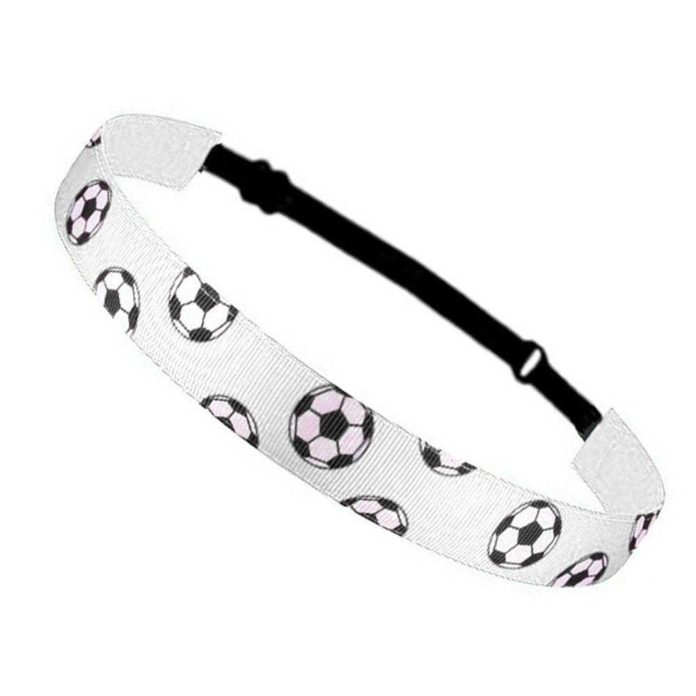 1pcs No Slip Sports Sweatband Football Printed Yoga Hair Band New Football Headband Girls