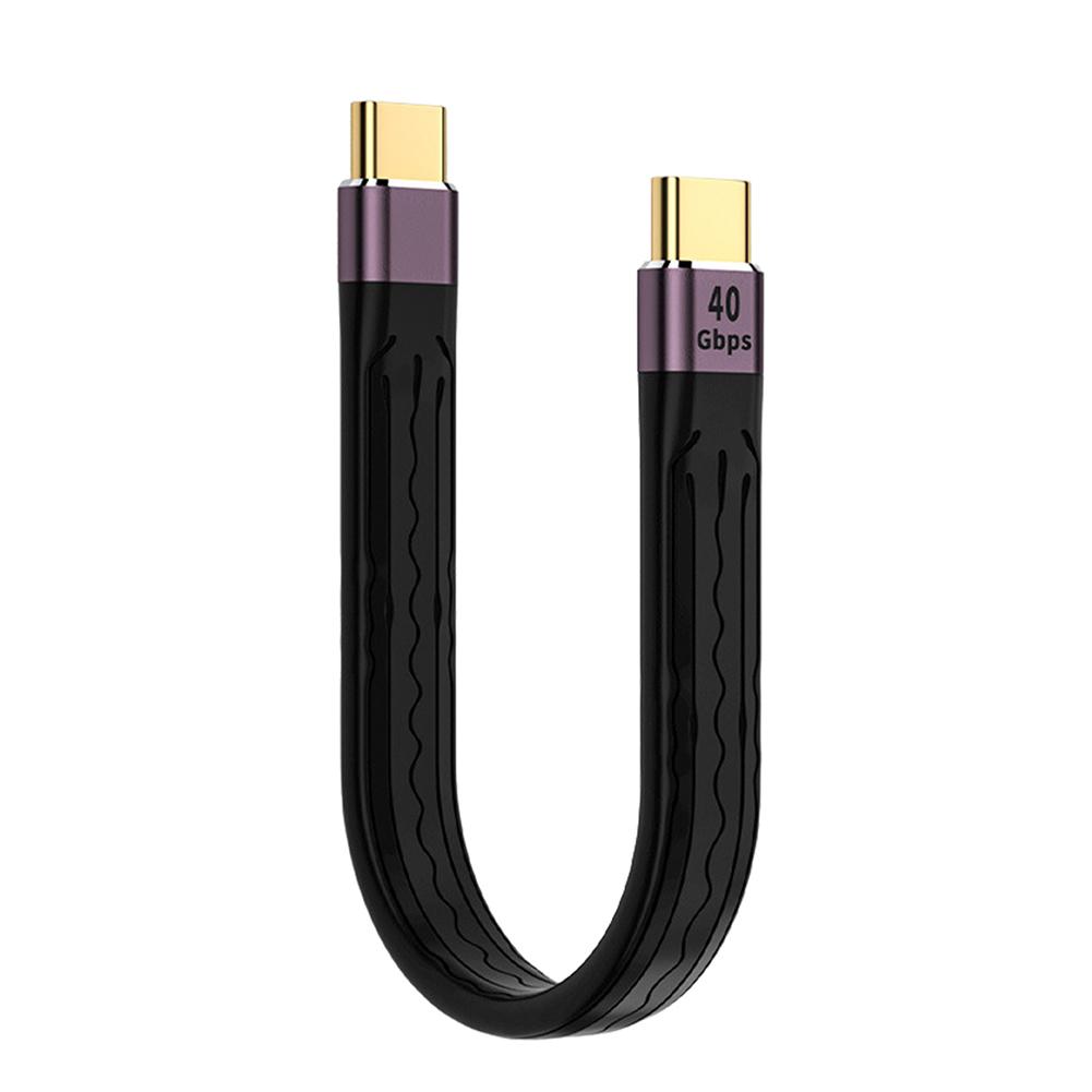 Usb C Male To Usb C Male Data  Cable Fast Charging 40gbps Flexible Data Transmission Line