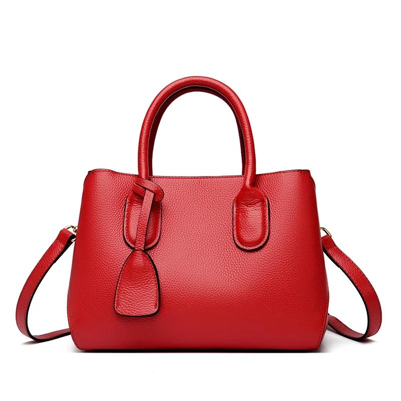 Сумки женские из натуральной кожи большой вместимости, дизайнерские женские сумки через плечо, модные женские сумки