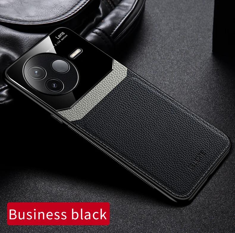 EUCAGR Акриловый чехол из ПУ-кожи для Xiaomi Redmi K80 K70 K60 K50 K40 Pro K70Ultra Защита камеры Задняя крышка телефона Рамка Coque