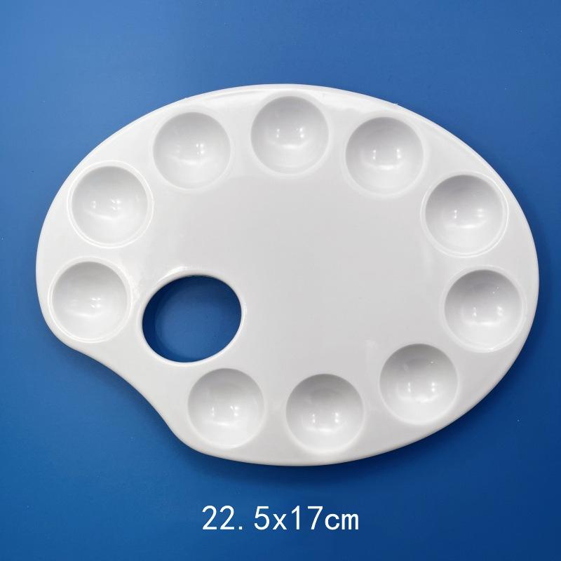 1 шт. Палитра для рисования Многоразовая Легко моется Пластиковый поддон для красок Художественные принадлежности Необходимое для любителей рисования Офис Школа ZYF