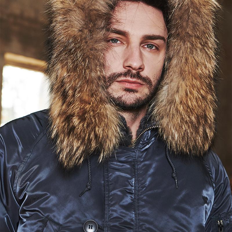 Men 'S Winter Jacket Classic Parka For Extreme Cold Weather Waterproof Removable Faux Fur Around Hood