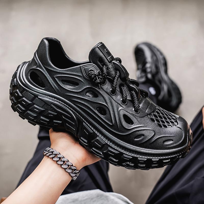 Fashion Summer Men Sandals Light EVA Men's Casual Shoes Hole Shoes Clogs Lovers Home Garden Outdoor Male Beach Flat Slippers Big Size