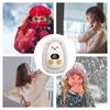 Smart Hand Warmer USB Rechargeable Pocket Heater Cute Animal Hand Warmer Digital Display Outdoor Palm Hand Warmer