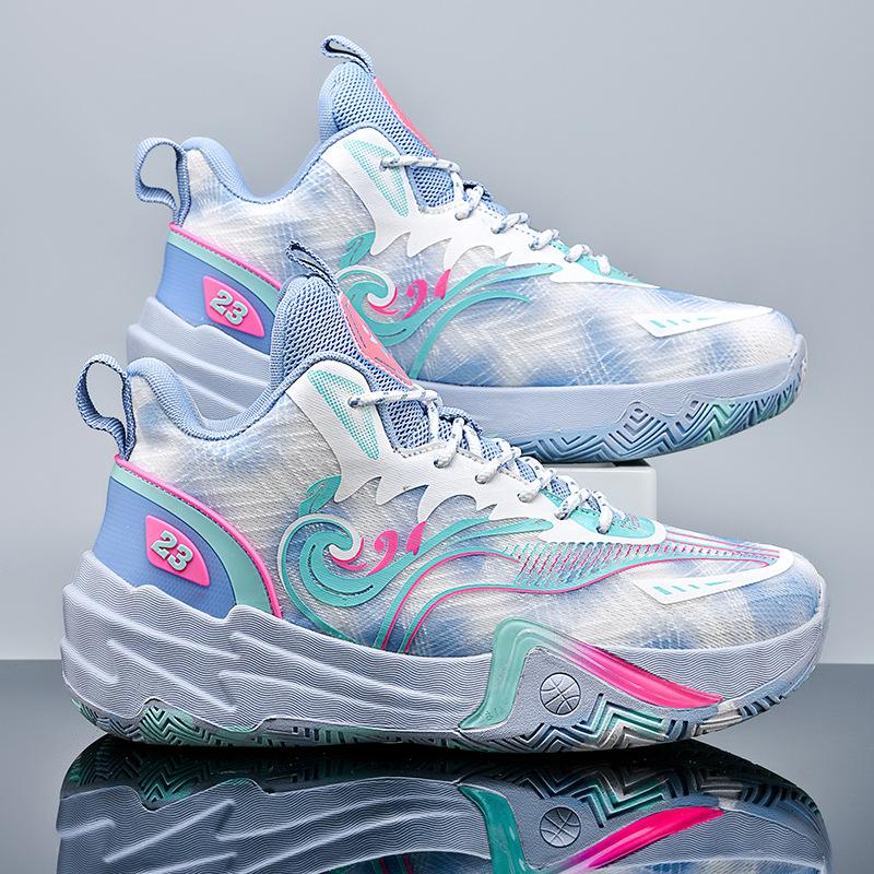 New Men'S And Women'S Styles Of Basketball Shoes, Actual Sports, Mandarin Ducks, Adolescent Students, Outdoor Sports, Non-Slip Sneakers