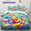 The Colorful Sky, Clouds, and Winnie The Pooh Bedding Set Is A Cozy and Warm Choice for Decorating A Child's Bedroom.