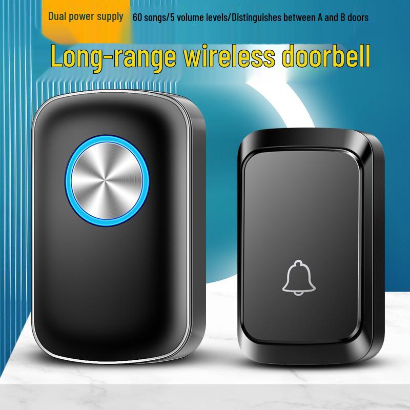 Waterproof Wireless Doorbell: Battery-Powered, One-to-One, Non-Plugged Design