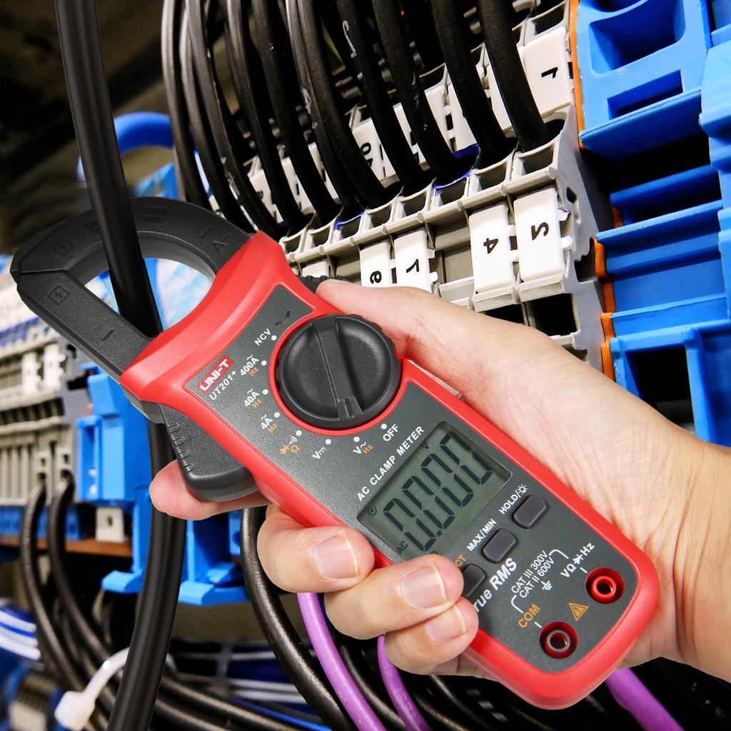 UNI-T UT201+ Цифровые клещи на 4000 отсчетов Мультиметр True RMS Амперметр с клещами Измеритель напряжения NCV