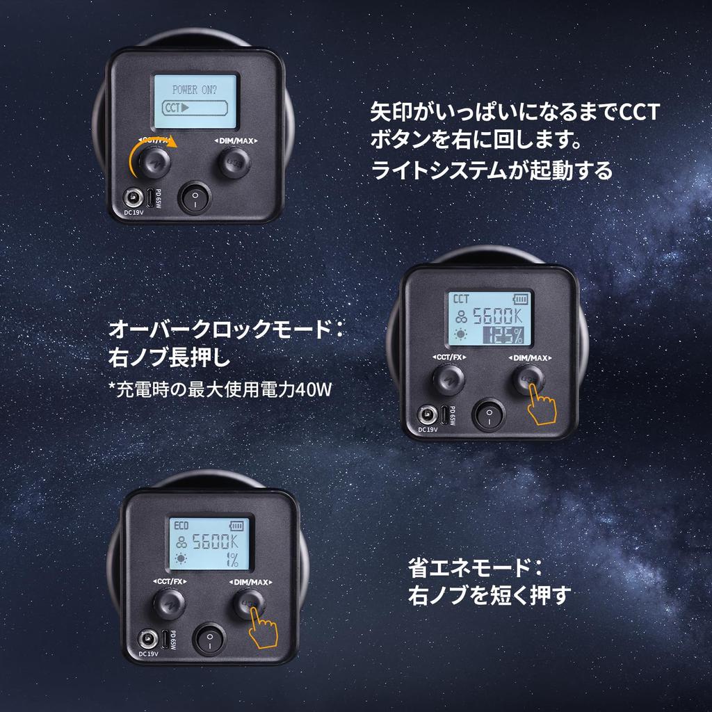 Ulanzi 40W PRO COB LED Видео Бесступенчатая Двойная Цветовая Температура Постоянный Макс CRI 13150 Люкс 8 Освещение Мини Bowens Питание Зарядка и Портативный для Прямого Эфира