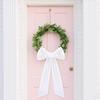 2 Pcs Christmas Velvet Wreath Sash for Front Door Blank Plain Garland Sash Accessories for Anniversary Wedding Party Indoor Outdoor Home Decor
