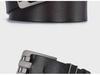 Retro Men's Leather Belt with Extra-Large Waistband and Pin Buckle - Pure Cowhide Genuine Leather