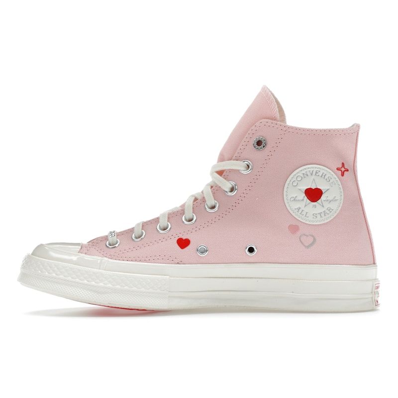 Converse Женские кроссовки Chuck 70 High Y2K Heart Pink Donut-Glaze Egret A09113C