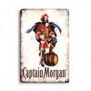 Винтажные жестяные знаки с ромом Captain Morgan, плакаты, настенный декор, ретро-металлический знак, Havana Club, Bacardi, Kraken, табличка, бар, кухня